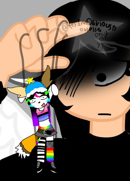 Ashly(my oc the smol1)star(my gfs oc big