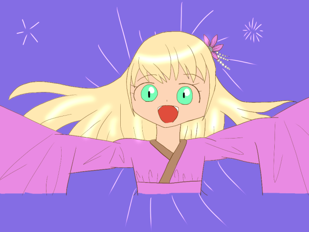 水星とかげさんの線画お借りしました！