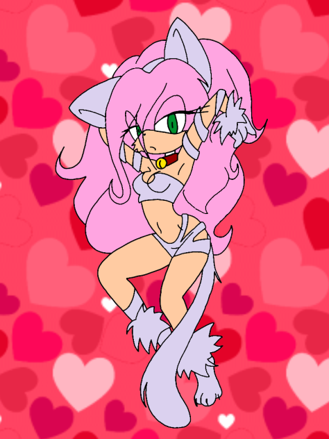 Amy The HedgeHog As A Sweet Kitty