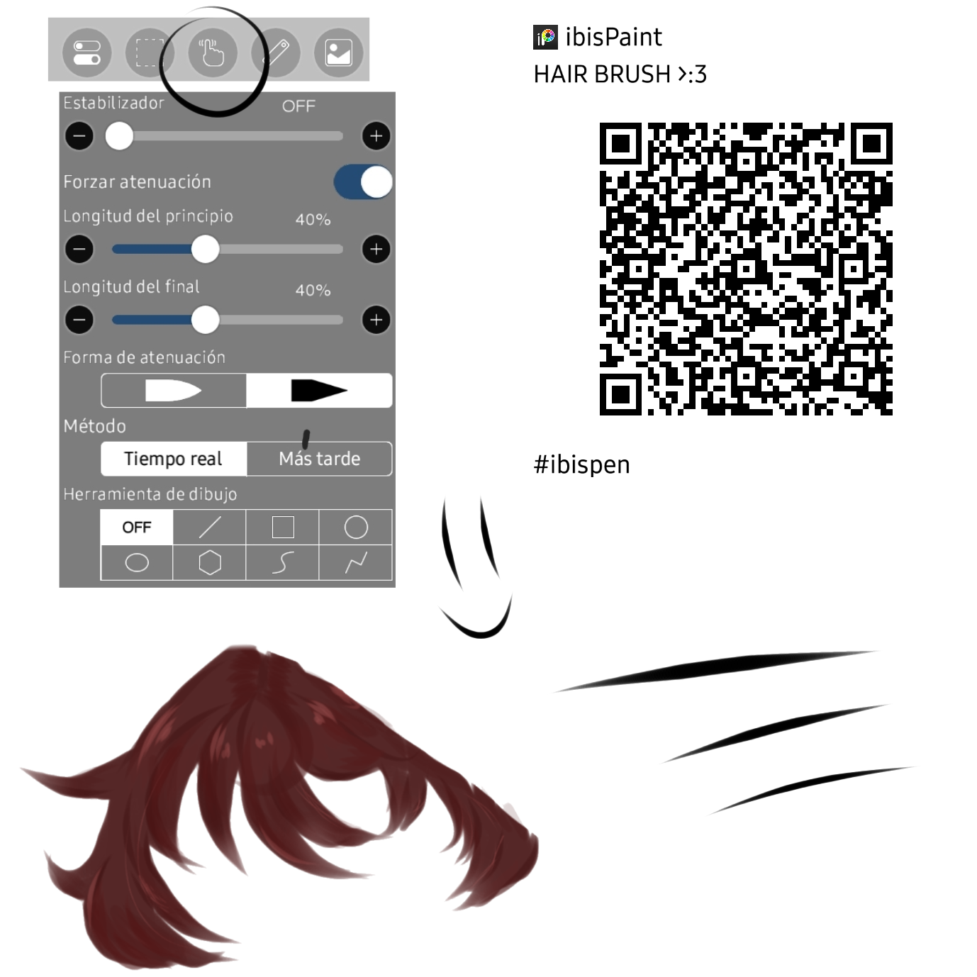 hair brush - ibisPaint