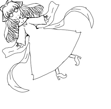 ？？？？の妖精(塗り絵)