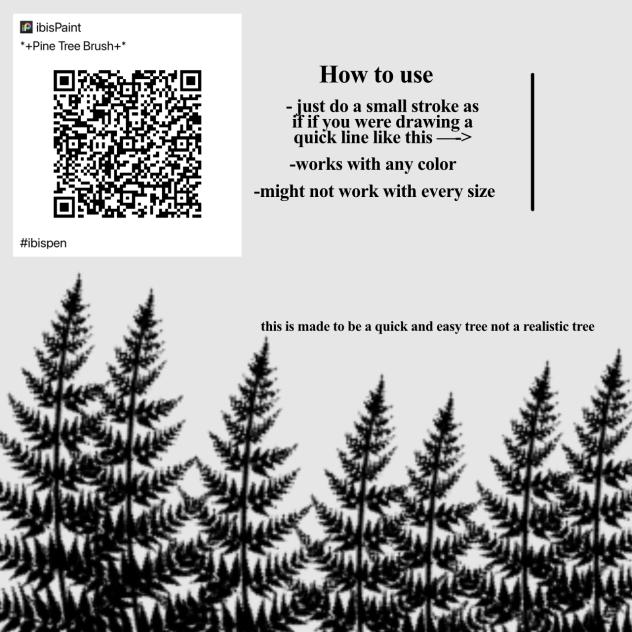 pine trees - ibisPaint