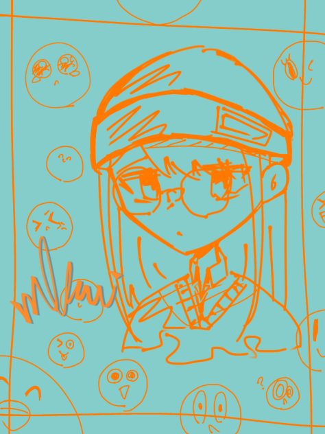 落書き風