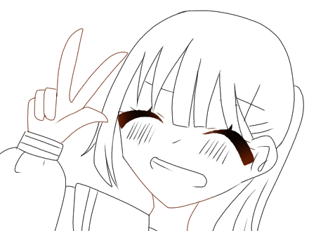 ピース✌️　塗り絵6