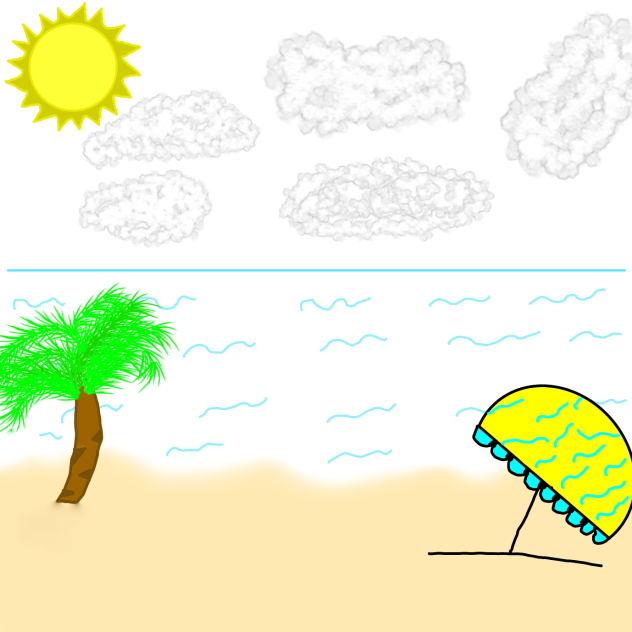 Beach Scene - ibisPaint