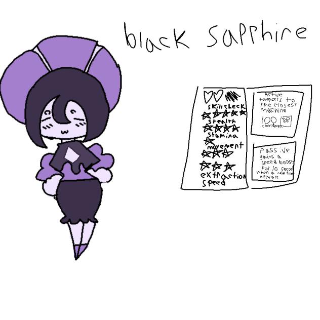 Black sapphire