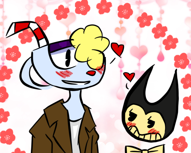 Cuphead and Bendy just hangin’
