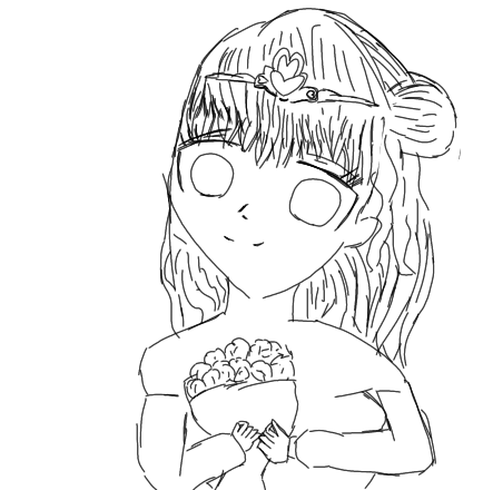 華束(塗り絵)
