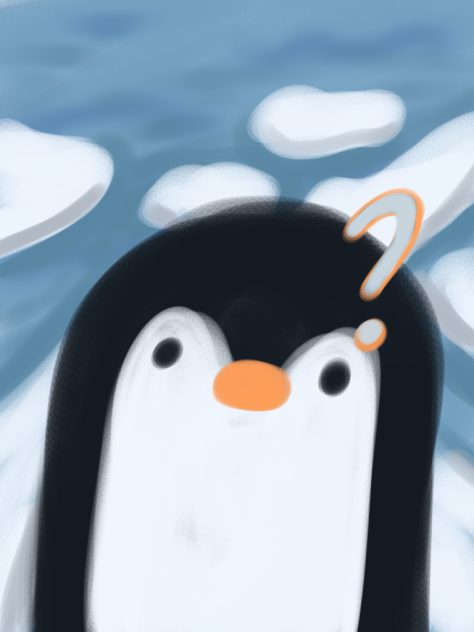 curious penguin - ibisPaint
