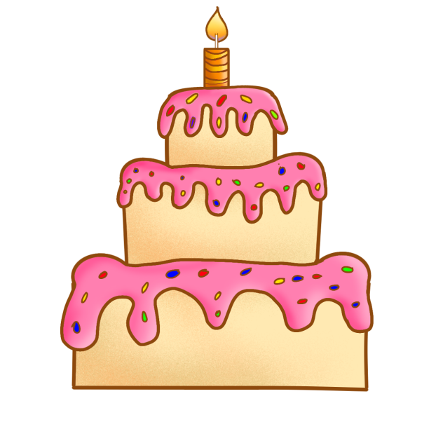 Birthday cake - ibisPaint