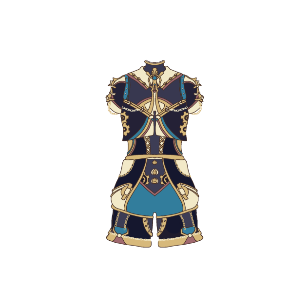 Flat Color - Pakaian Cewek Steampunk