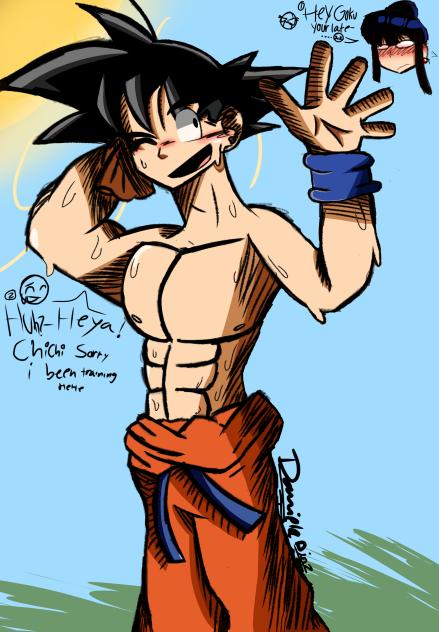 Goku and chichi
