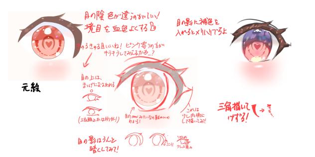 おめめ赤ペン