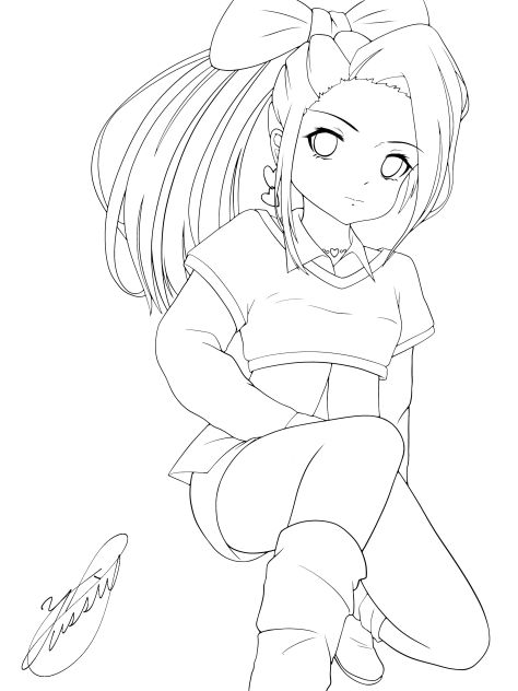 Miracle Girl（線画）