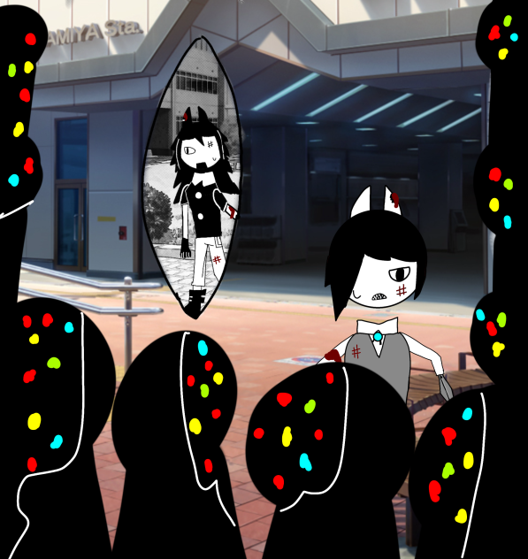 逃げたさきが、、、(ミスサークル、ミスブライン)