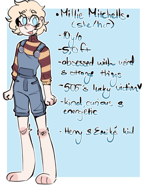 Redraw of Millie’s ref sheet