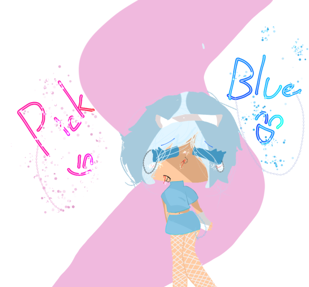 Blue 🔵 Pink 🔴 - ibisPaint