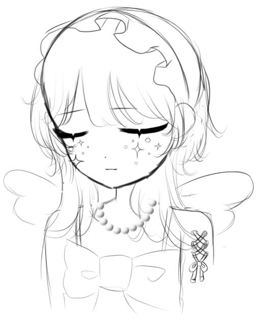 描き途中のラフ