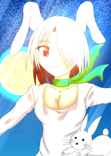 うさぎさんの擬人化