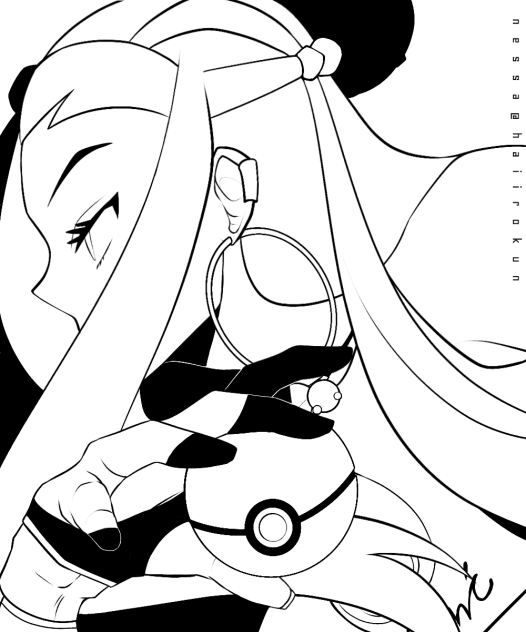 ルリナ（塗り絵）