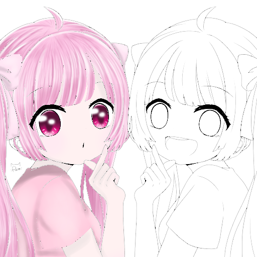 女の子　合作