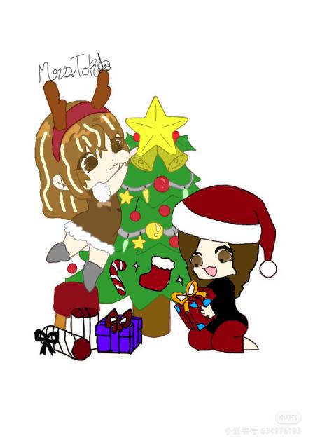 Christmas collab with my step sister