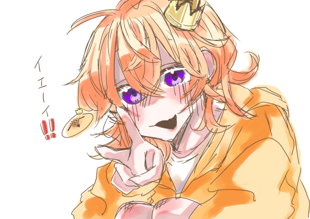 友のアイコン下書き