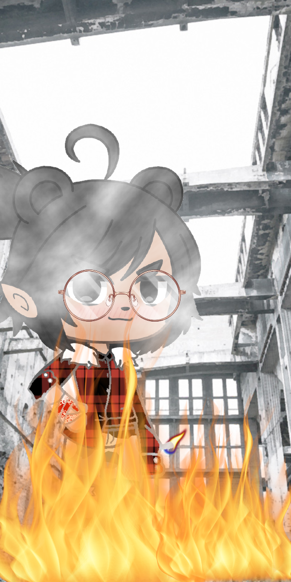 В огне. In the fire. - ibisPaint