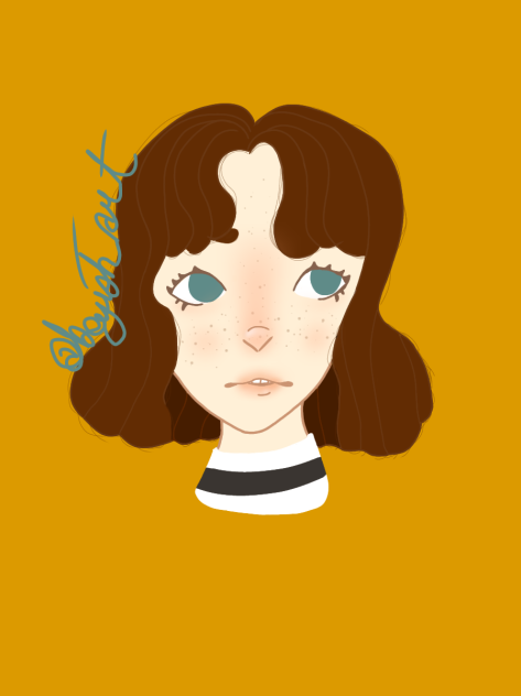 Aesthetic yellow girl