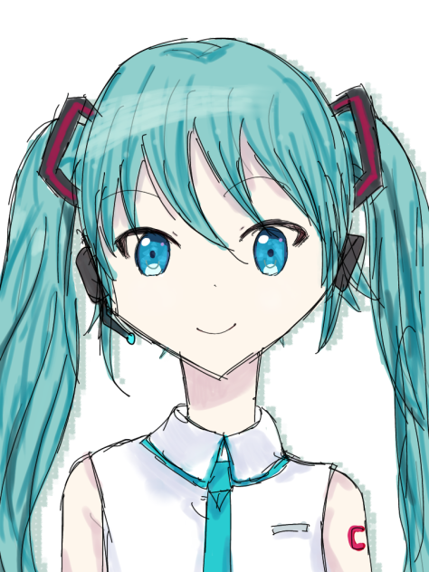 初音ミク　カラーラフ