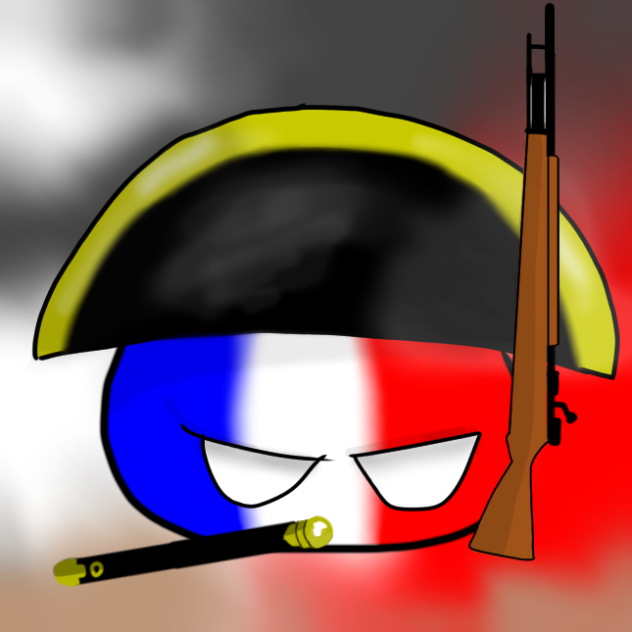 決めポーズ白旗　ポーランドボール