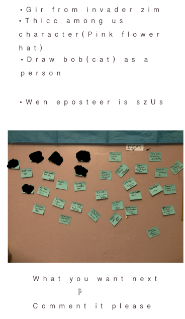 What do you want to see.