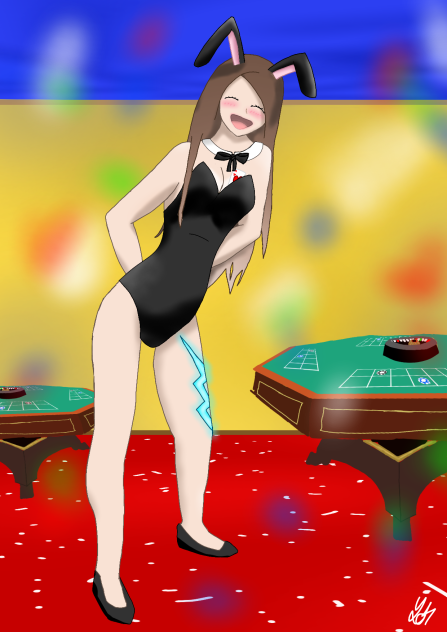 Poker bunny girl (name Iximi)