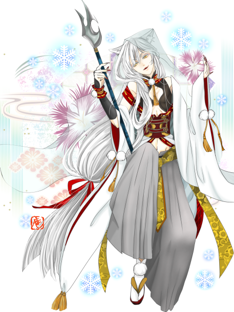 お年賀用 白狐