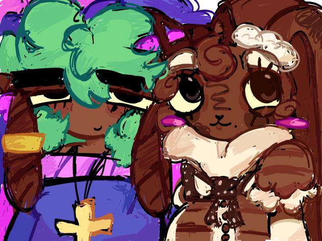 cocoa and bassie 😳😳