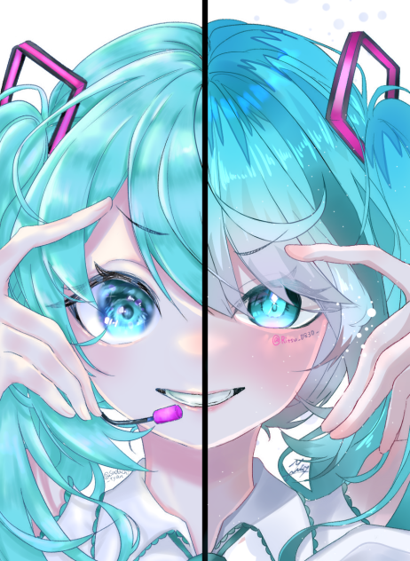 塗り絵合作〜！右塗りました🤍