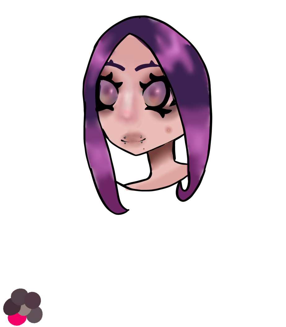 2 different faces - ibisPaint