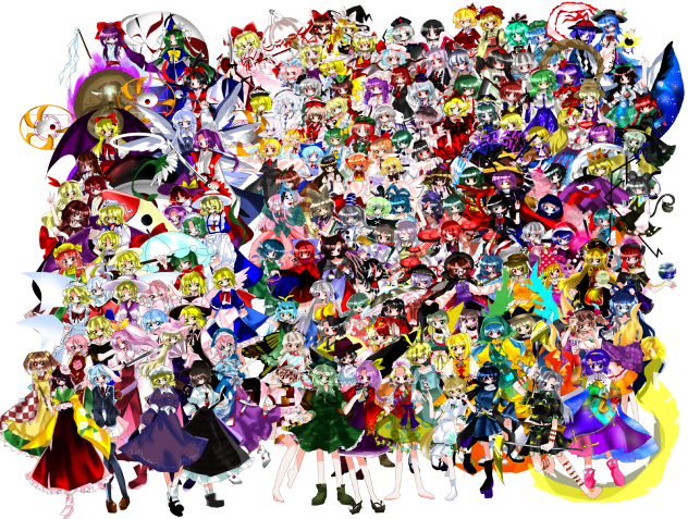東方キャラほぼ全員