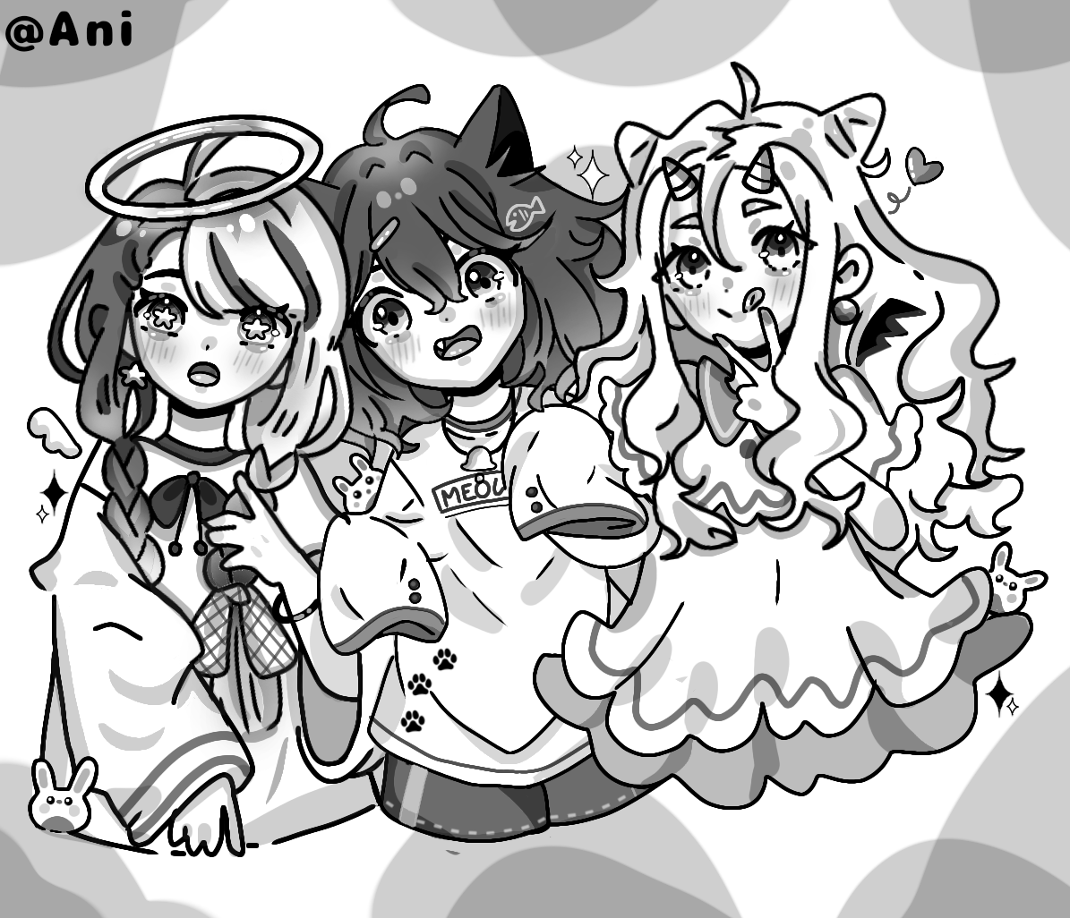 UwU trio🫂.. - ibisPaint