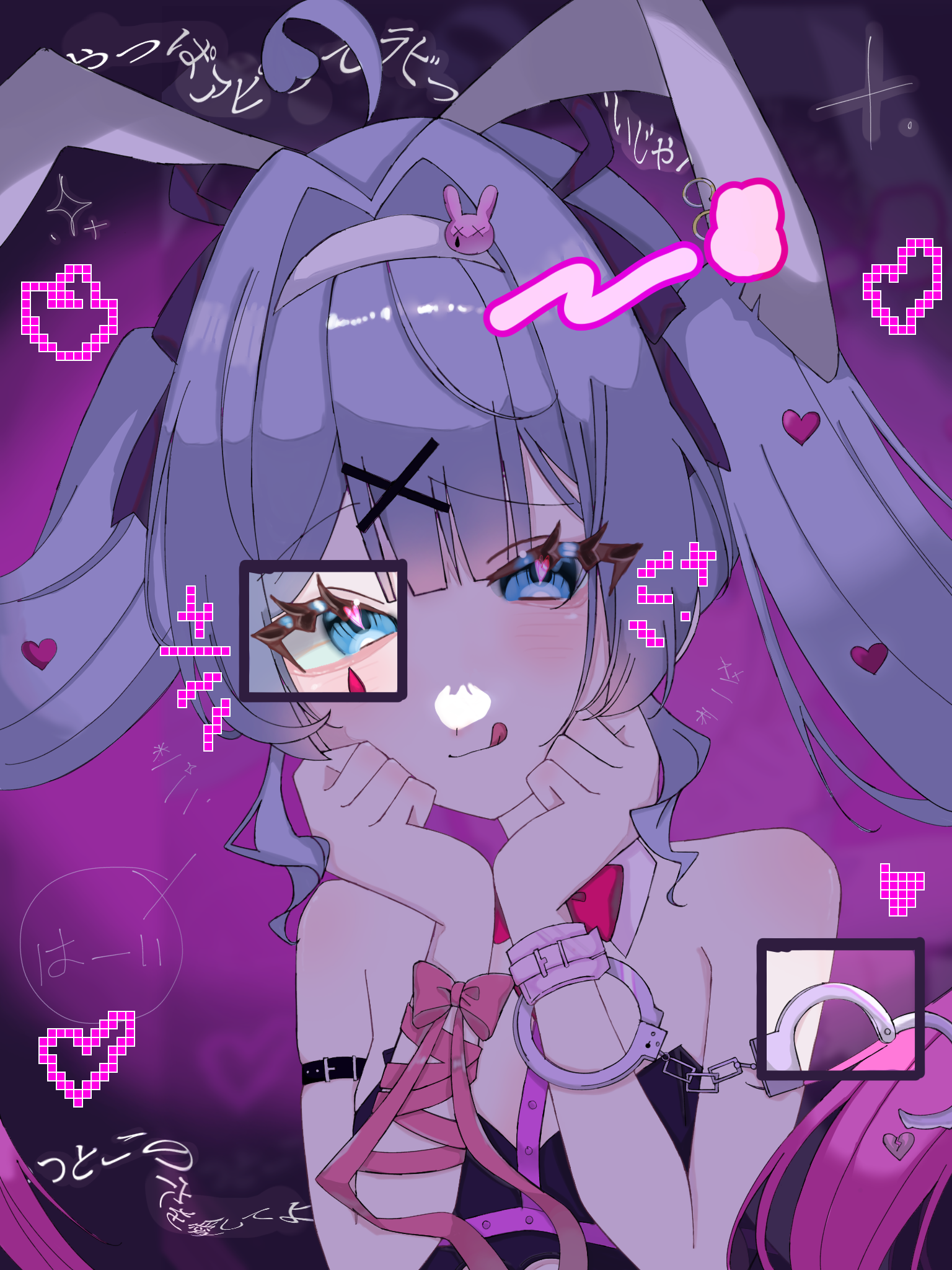 ART 手描き アート ラビット 一点モノ イラスト ラビットホール🐰⛓️ - ibisPaint