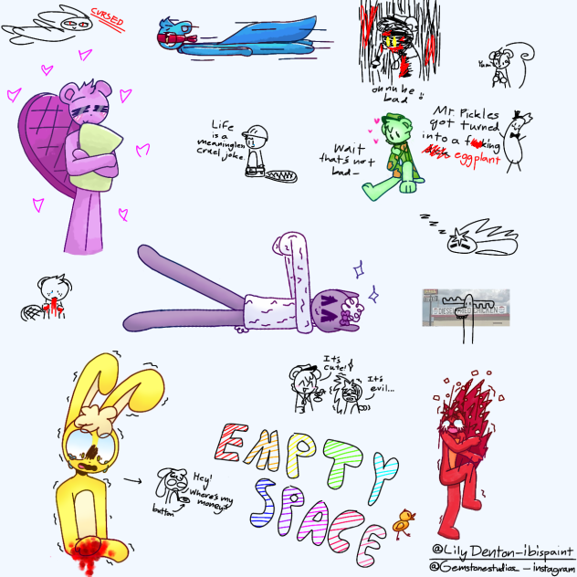 (TW, BLOOD, SWEARING) HTF DOODLES ✨