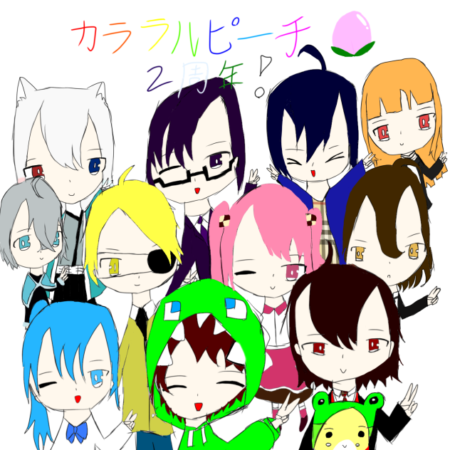 カラフルピーチ2周年 Ibispaint
