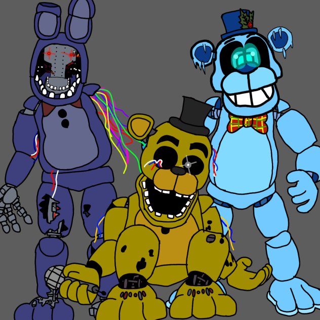 FNaF W.Bonnie W.G.Freddy and Frostbear