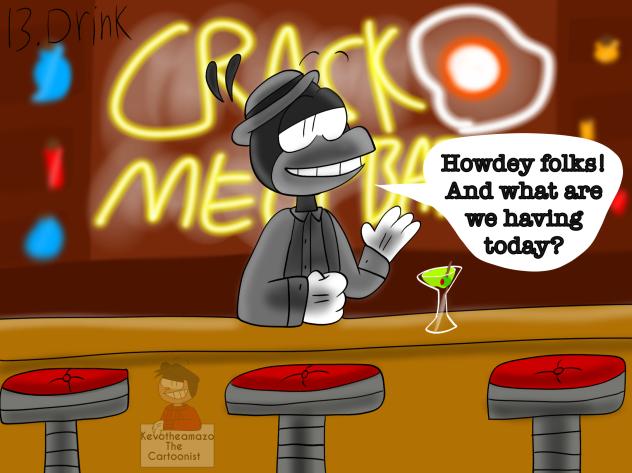 Inktober 2025 day 13 drink