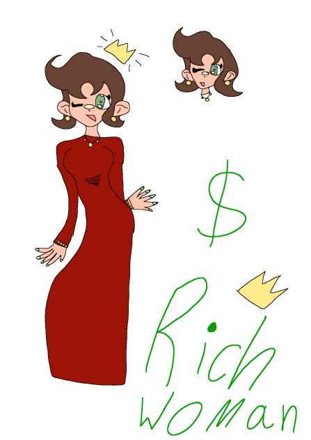 Rich woman heh