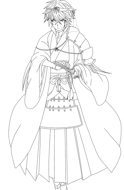 刀剣乱舞オリジナル 線画