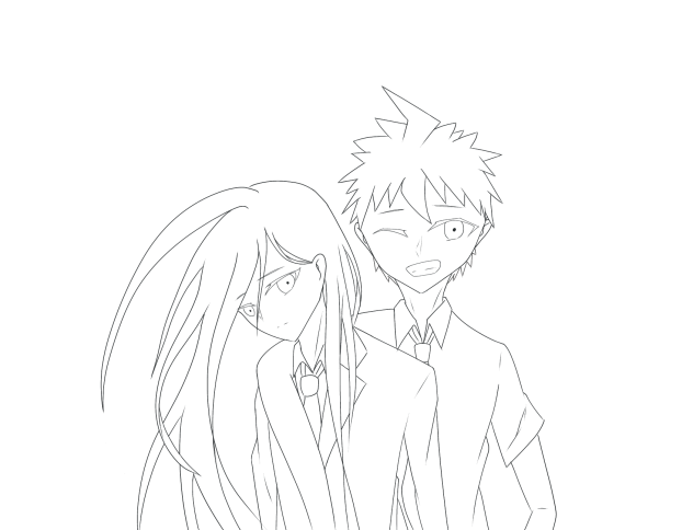 日向創&カムクライズル　線画