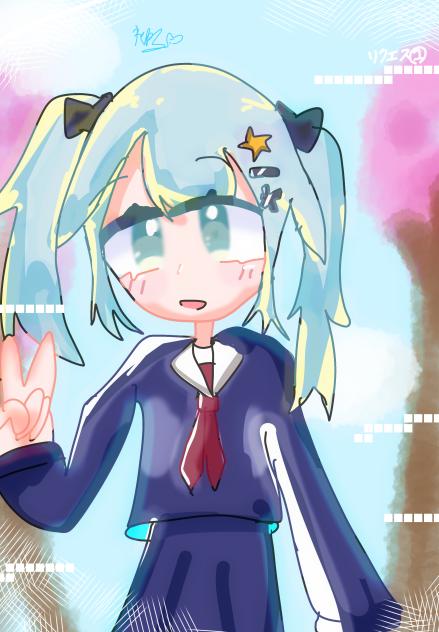 リクエスト①めぇく様(絵柄少し寄せました)