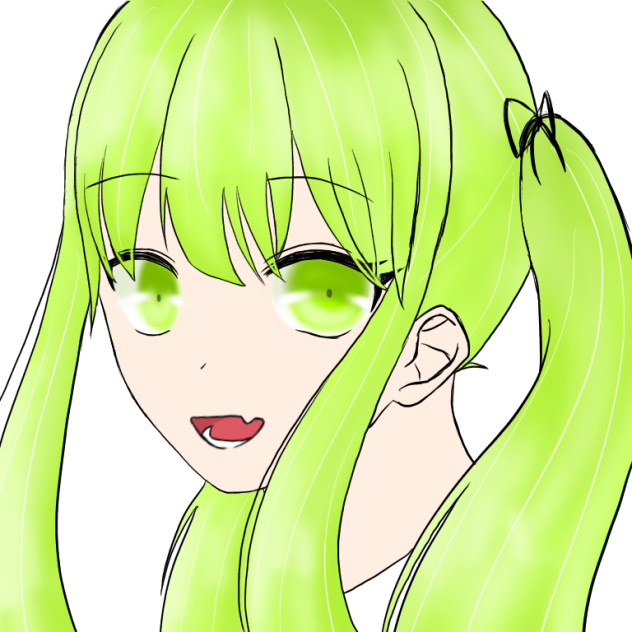 髪の毛と目の練習