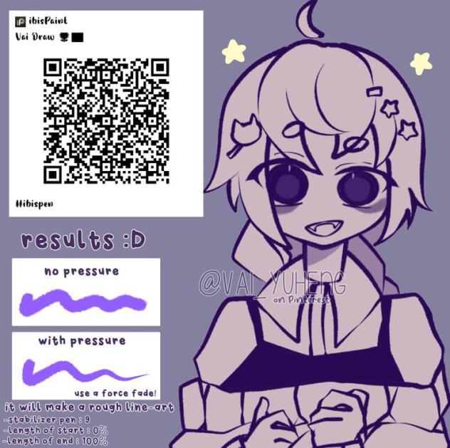 Brush for anime draw